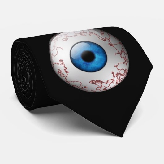 Blue Eyeball Stropdas (Opgerold)