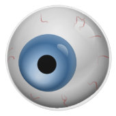 Blue Eyeball Zombie Drawer Knob Keramische Knop (Voorkant)