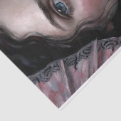 Blue Eyed Beauty in Bonnet Decoupage Tissuepapier (Detail)