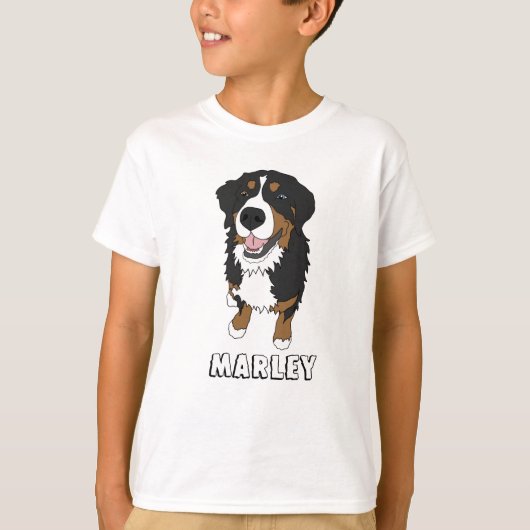 Blue Eyed Bernese Mountain Dog T-shirt (Voorkant)