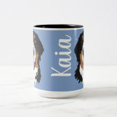 Blue Eyed Bernese Mountain Dog  Tweekleurige Koffiemok (Center)