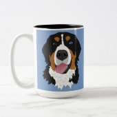 Blue Eyed Bernese Mountain Dog  Tweekleurige Koffiemok (Links)