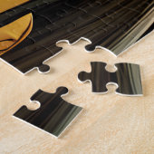 Blue Eyed Brunette Anime Meisje Cartoon Legpuzzel (Zijkant)