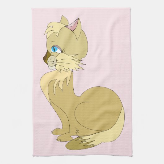 Blue Eyed Cat keukenhanddoek -  (Verticaal)