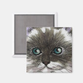 Blue Eyed Cat Magnet (Voorkant / Achterkant)