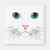 Blue Eyed Cat Magnet (Voorkant)