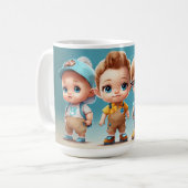 Blue-eyed Darlings - Schattigee baby's ooit Koffiemok (Voorkant links)