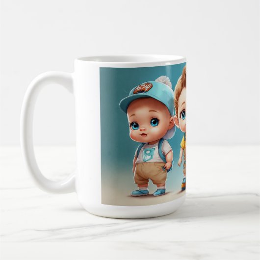 Blue-eyed Darlings - Schattigee baby's ooit Koffiemok (Links)