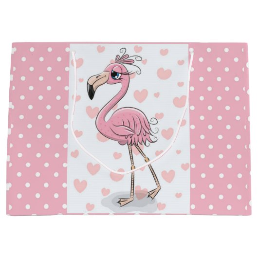 Blue Eyed Flamingo Groot Cadeauzakje (Voorkant)