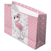 Blue Eyed Flamingo Groot Cadeauzakje (Voorkant Gekanteld)