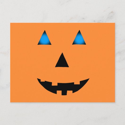 Blue Eyed Jack-O-Lantern Briefkaart (Voorkant)