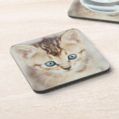 Blue Eyed Kat Bier Onderzetter (Linkerzijde)