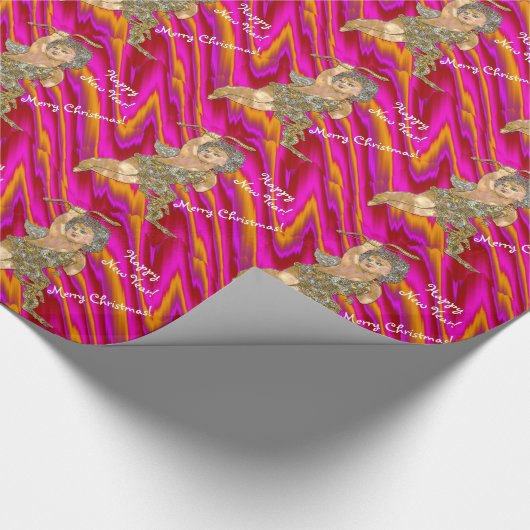 Blue Eyed kerstAngel Cadeaupapier (Hoek)