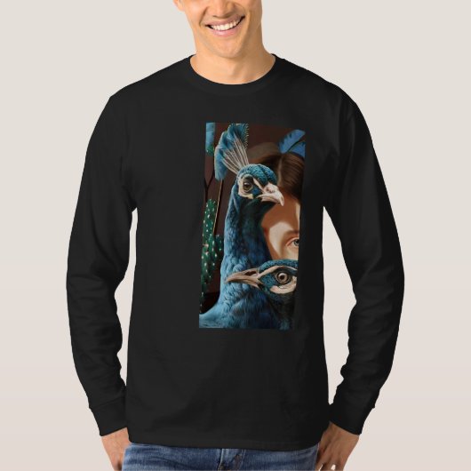 Blue Eyed Peacock T-shirt (Voorkant)