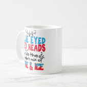 Blue Eyed Redhead Funny Coffee Mok Gifts (Voorkant links)