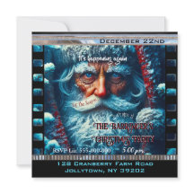 Blue Eyed Santa Snowy Mooi Kerstfeest