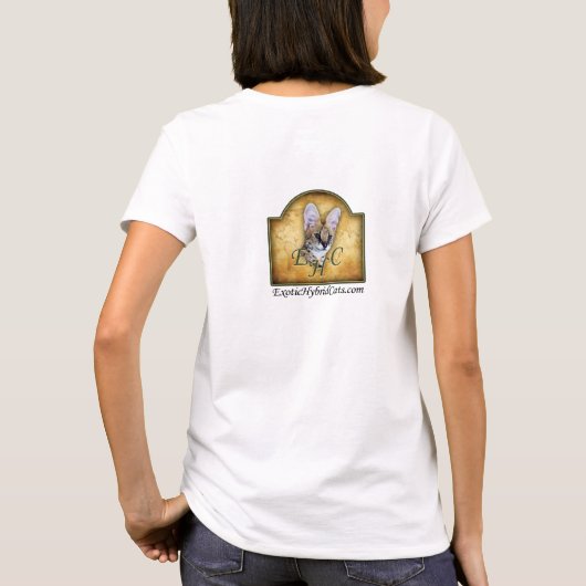Blue Eyed Serval T-Shirt (Achterkant)