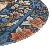 Blue Eyed Siamese kat William Morris geïnspireerd Snijplank (Hoek)