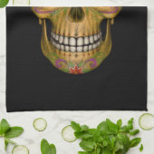 Blue Eyed Sugar Skull Undode Zombie Hand Towel Theedoek (Gevouwen)