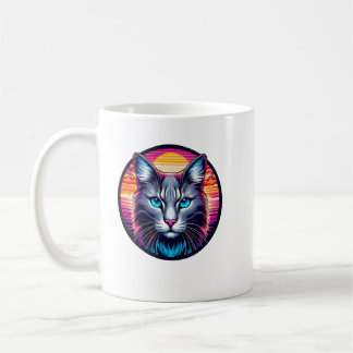 Blue-Eyed Sunrise Cat Coffee Mug Koffiemok