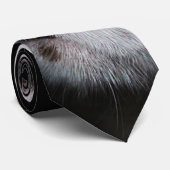 Blue Eyed Tuxedo Cat Stropdas (Opgerold)