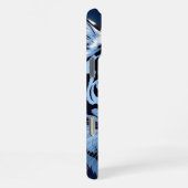 Blue eyed White Tiger Ai Art iPhone Hoesje (Rechterkant)