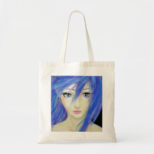 Blue Eyes-bericht Tote Bag (Voorkant)