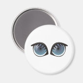 Blue Eyes-Cartoon Magneet (Voorkant / Achterkant)