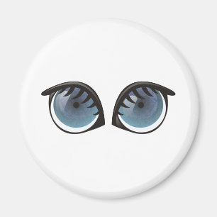 Blue Eyes-Cartoon Magneet