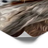 Blue Eyes Cheetah Poster (Hoek)