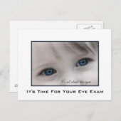 Blue Eyes Eye Exam Appointinder Briefkaart (Voorkant / Achterkant)