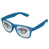 Blue Eyes Party Shades Retro Zonnebril (Gekanteld)