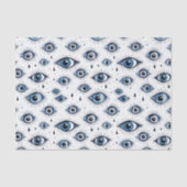 Blue Eyes Pattern Moderne Abstracte Decoupage Tissuepapier (Voorkant)