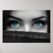 Blue eyes-weergave poster (Voorkant)