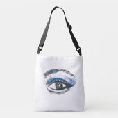 Blue Eyeshadow Cross Body Bag Crossbody Tas (Achterkant)