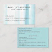 Blue Fabric designer mode couture visitekaartje (Voorkant / Achterkant)