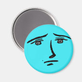 Blue Face Anime Magneet (Voorkant / Achterkant)