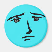 Blue Face Anime Magneet (Voorkant)