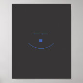 Blue Face Smile Poster (Voorkant)