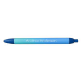 Blue Fade Personalised Ink Pen (Voorkant)