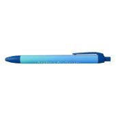 Blue Fade Personalised Ink Pen (Bovenkant)
