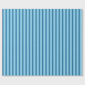 blue faded stripes with dots cadeaupapier (Vlak)