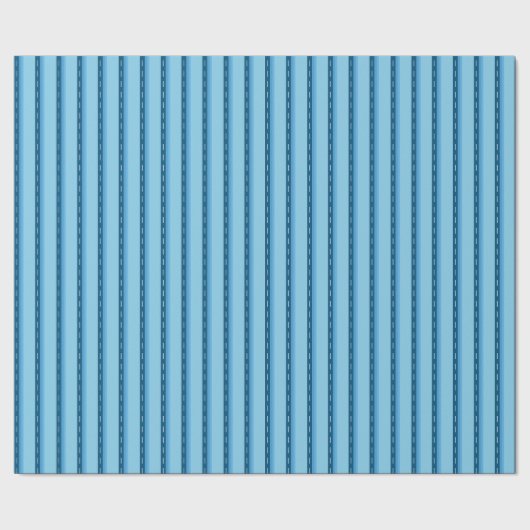 blue faded stripes with dots cadeaupapier (Zoom)