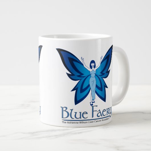 Blue Faery jumbo mok van 20 ounce (Voorkant rechts)