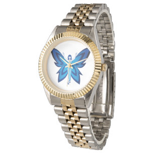 Blue Faery vrouwen 2-tone armband horloge