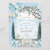 Blue Fairy betoverde tuin zoet zestien Kaart (Voorkant / Achterkant)