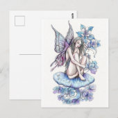 Blue Fairy Briefkaart (Voorkant / Achterkant)