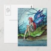 Blue Fairy Briefkaart (Voorkant / Achterkant)