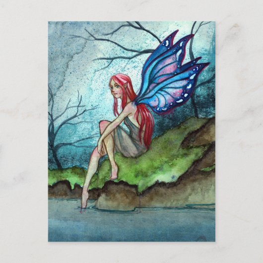 Blue Fairy Briefkaart (Voorkant)