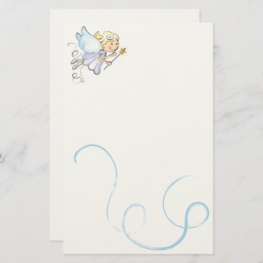 Blue Fairy Briefpapier (Voorkant / Achterkant)